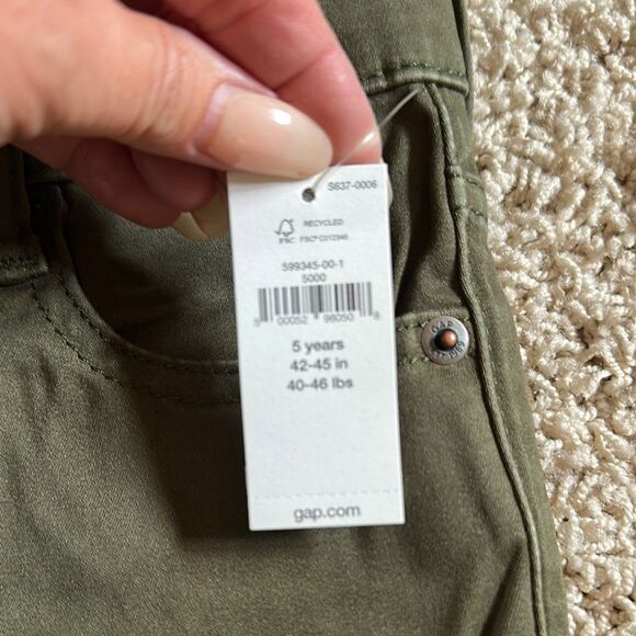 GAP Green Straight Leg Jeans Casual Cotton - Picture 3 of 7